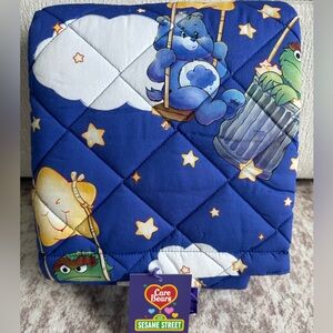 Care Bears x Sesame Street blanket💙